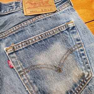 Vintage 80s Levi 501 jeans 34x36